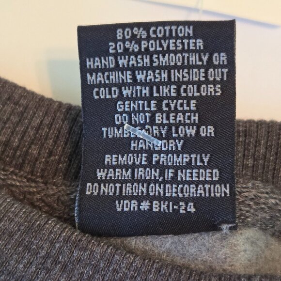 NWT - Signature Concepts Wisconsin Plaid Crew Sweatshirt, 2XL, Charcoal Gray - Picture 11 of 12